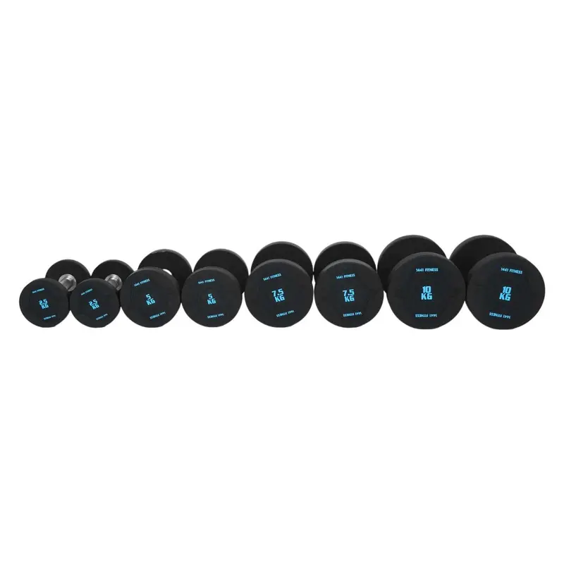 1441 Fitness PU Round Dumbbell Set - 2.5 Kg to 10 Kg