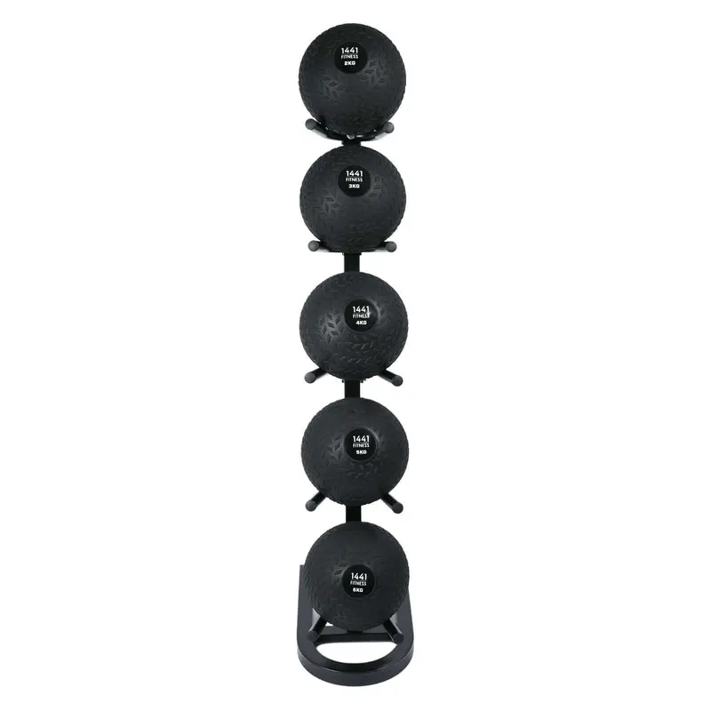 1441 Fitness Z Grip Slam ball Set with Rack - 2 Kg to 6 Kg