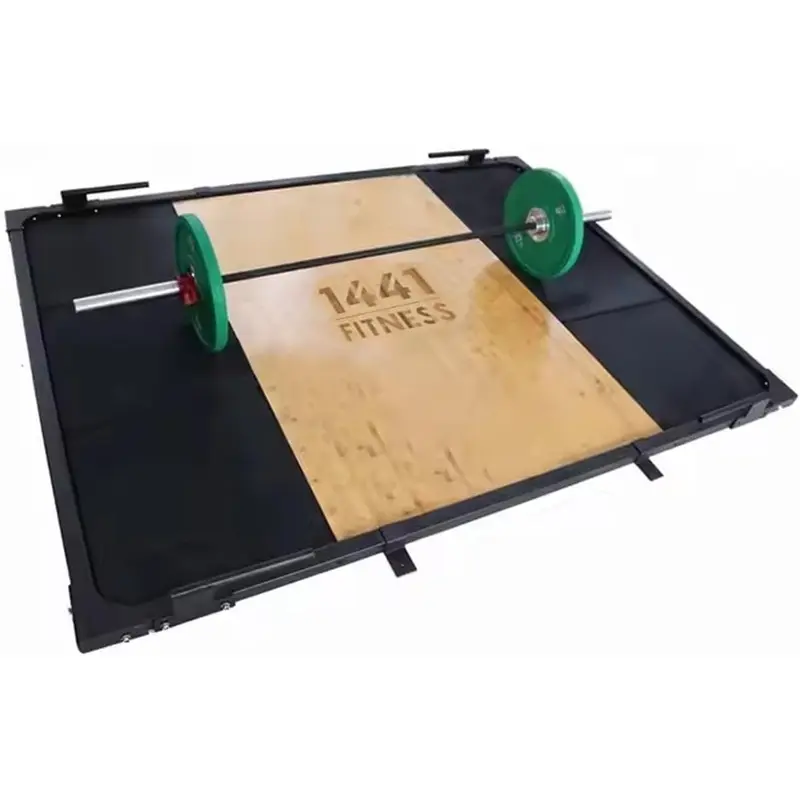1441 Fitness Olympic Weightlifting Platform with Rubber Tiles