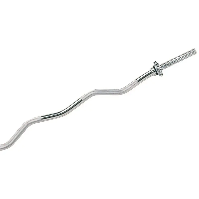 Chromed Spinlock Curl Bar (25mm) with collars