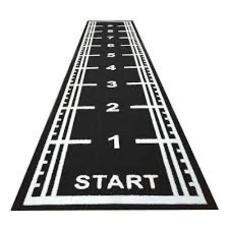 Sled Track Grass with Marking - 10 x 2 Meters (Black)