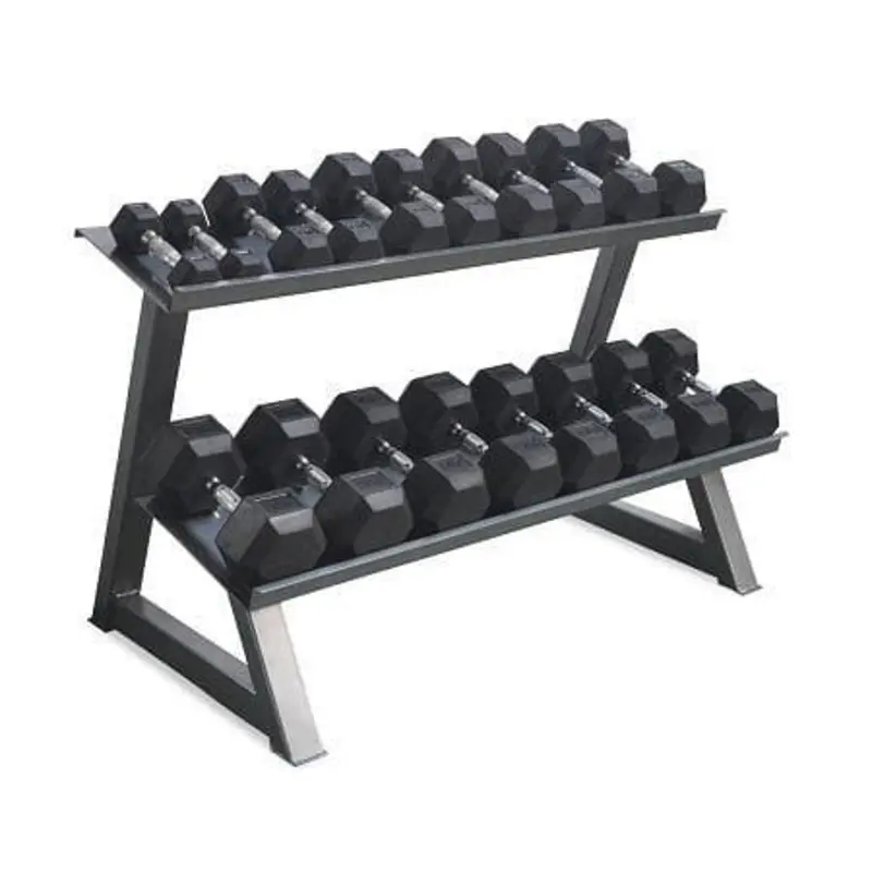 MORGAN DELUXE DUMBBELL STORAGE RACK - FOR RUBBER HEX D'BELLS