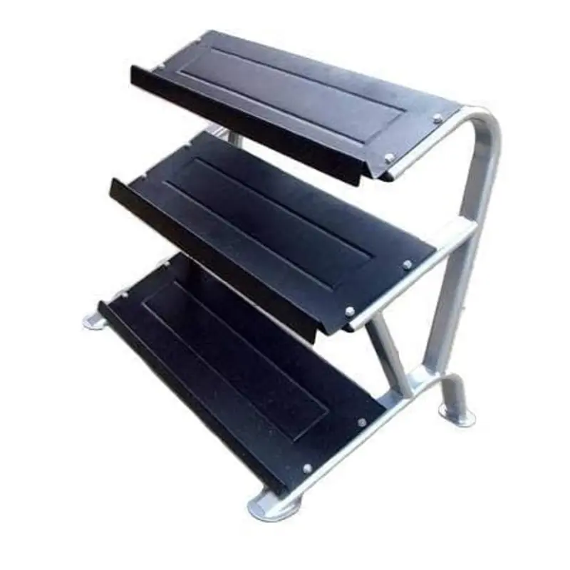 MORGAN ELITE 3 TIER RUBBER HEX DUMBBELL RACK