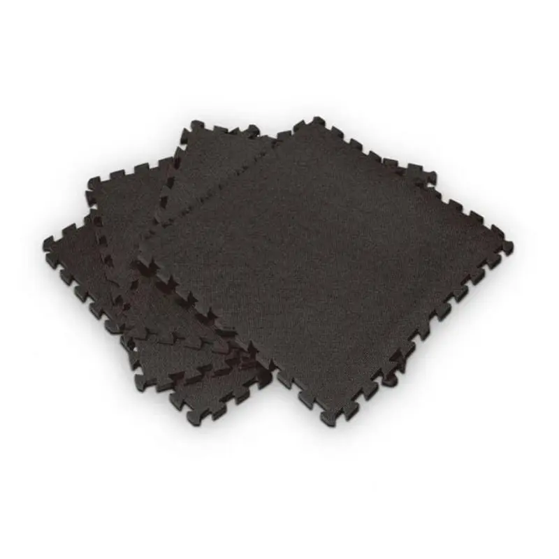 SALE - Bodyworx 4ASA524 Interlock Floor Black Mat - set of 4 pieces