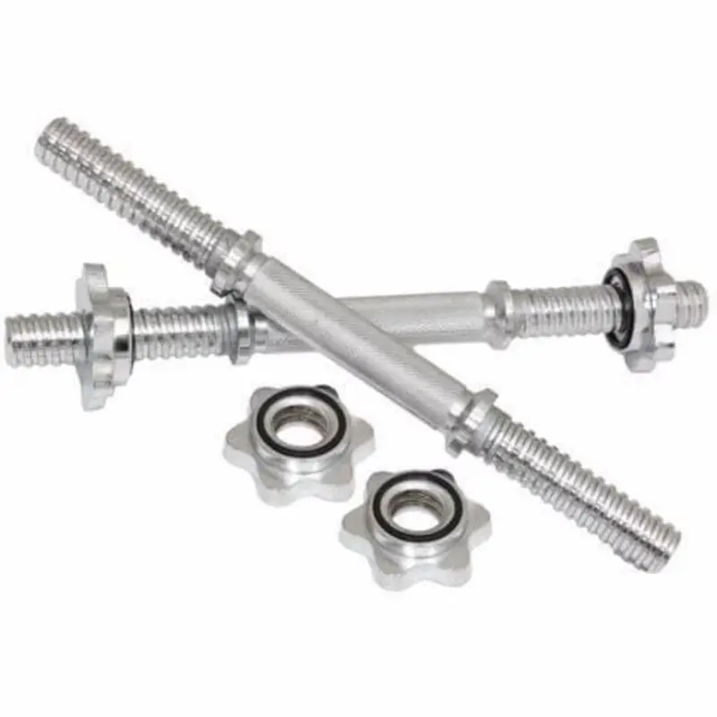 Solid Chromed 14 Spinlock Dumbbell Handles - 28mm Diameter (Pair)