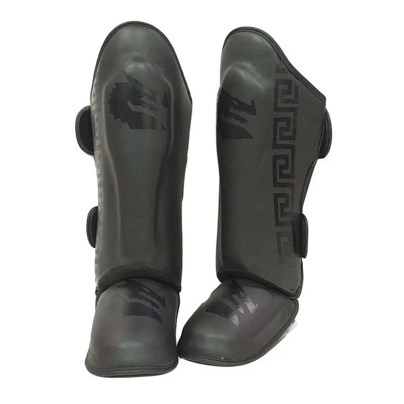 Morgan B2 Bomber Leather Sparring Shin & Instep Protectors