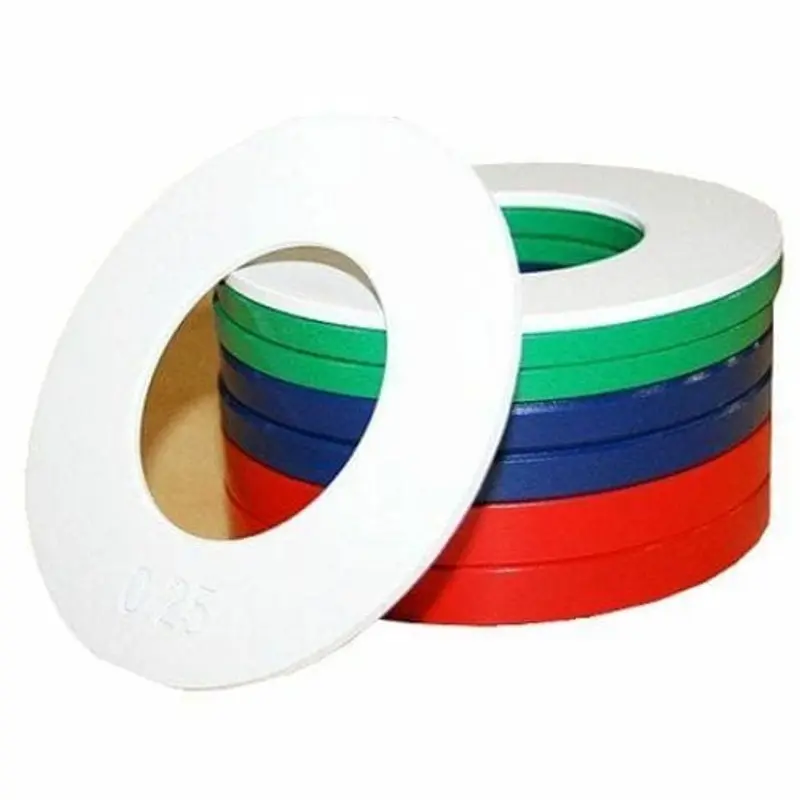 Morgan Fractional Plate Set (0.25KG-0.5KG-0.75KG-1.00KG Pairs = 5KG Total Weight