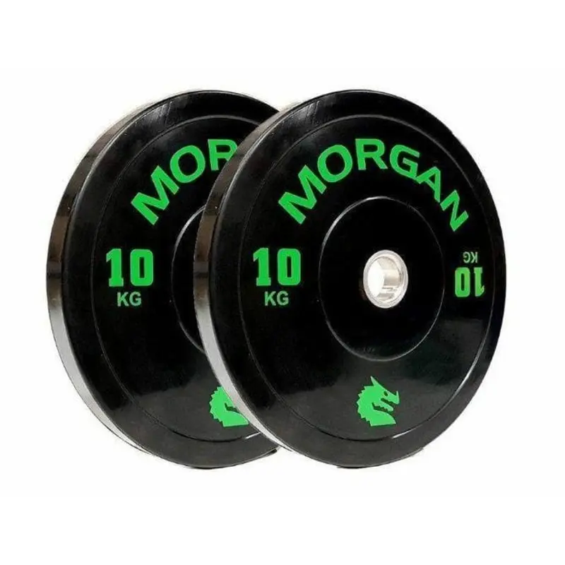 Morgan 10kg Olympic Bumper Plates (Pair)