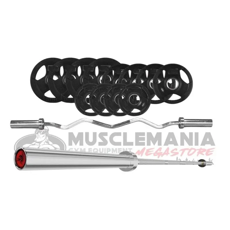SPECIAL: 150Kg Rubber Olympic Weight/Bars Package