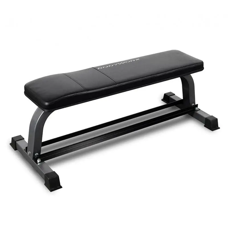 SALE - Bodyworx C302FB Flat Bench with Dumbbell Storage Underneath