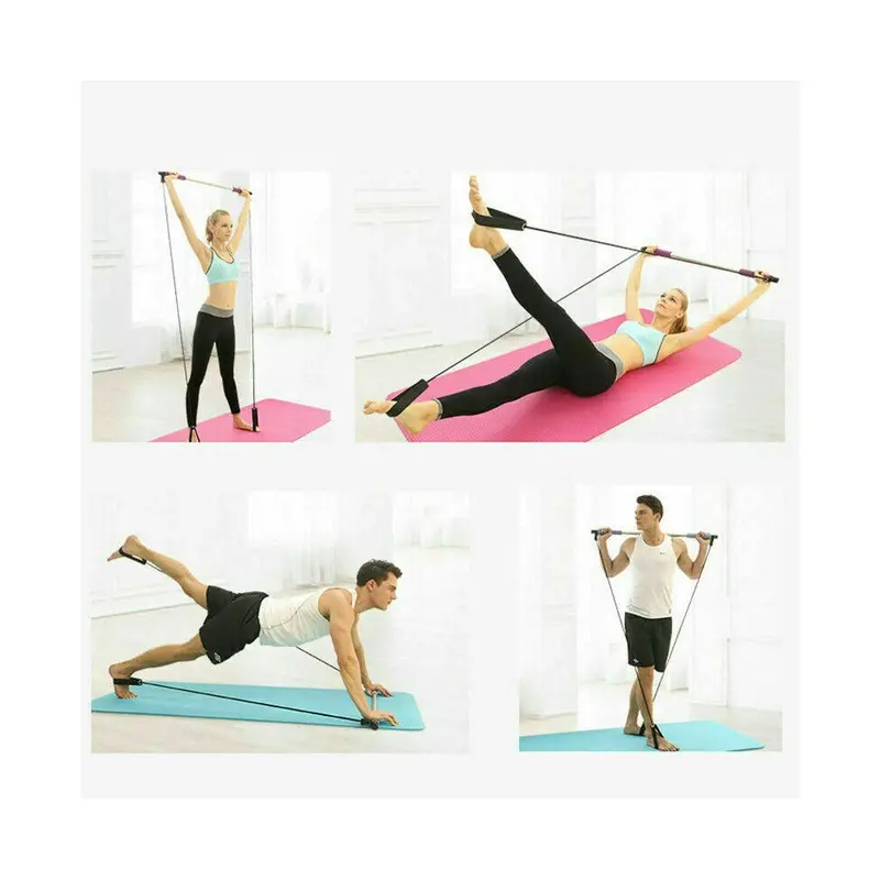 Multi-Functional Pilates Resistance Training Stick