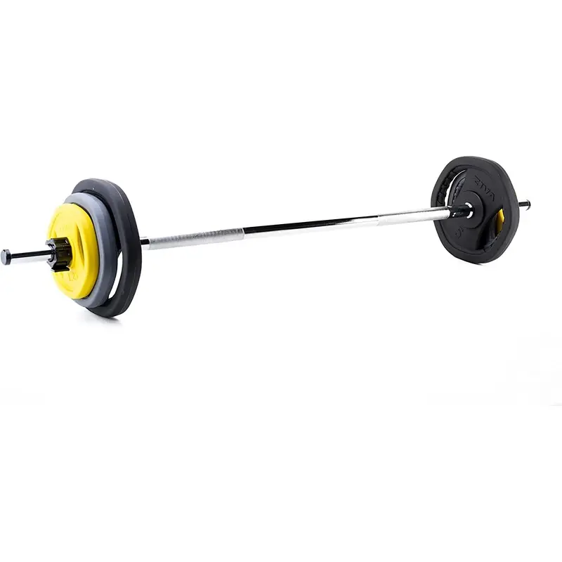 ZIVA ZVO PREMIUM RUBBER HEX STUDIO BARBELL PUMP SET