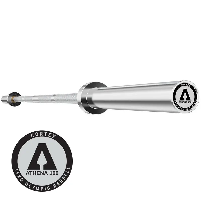 15kg Olympic Barbell ATHENA100 200cm + Spring Collars
