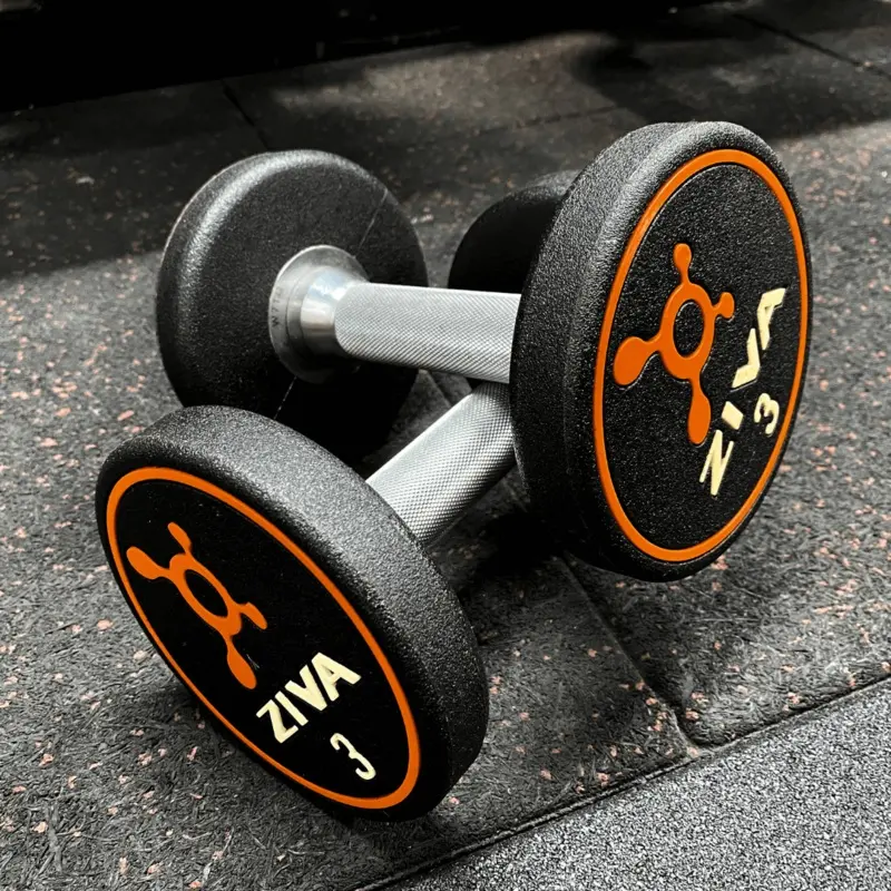 CLEARANCE: Ziva Premium Orange Dumbbells (Pair) - (3kgs & 4kgs available )
