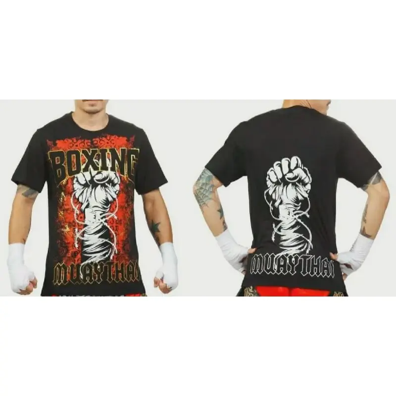 AAA Punch TSHIRT - Punch COTTON - BLACK/RED