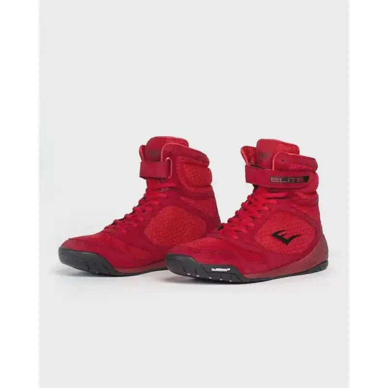 EVERLAST ELITE2 HI-TOP BOXING BOOT - RED/BLACK