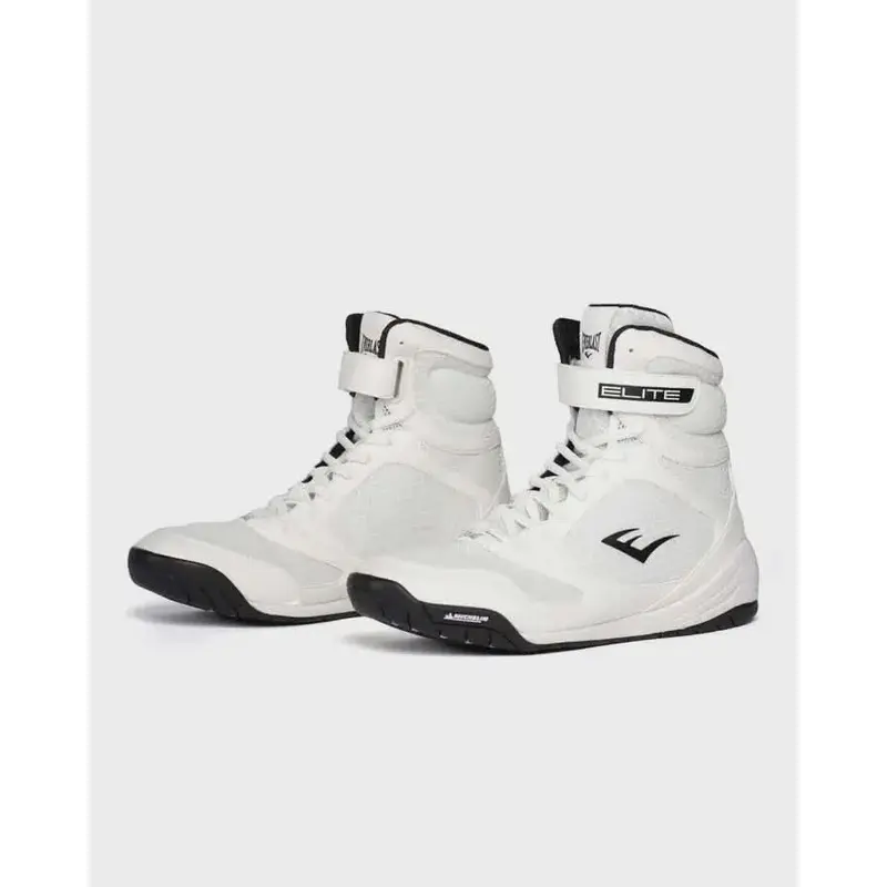 EVERLAST ELITE2 HI-TOP BOXING BOOT - WHITE/BLACK