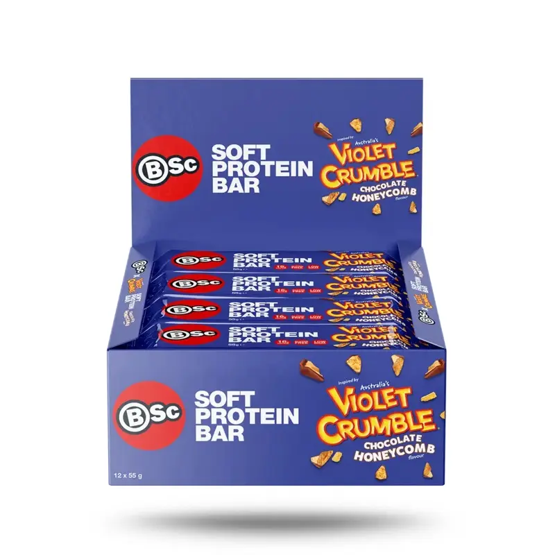 BSC x Violet Crumble Soft Protein Bar