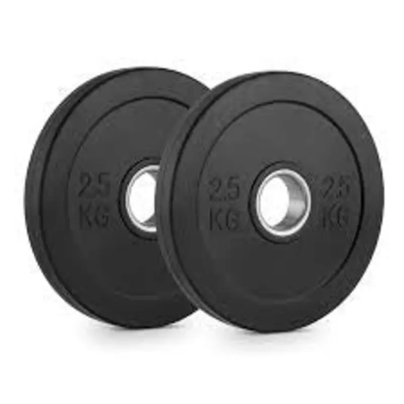 Premium-Grade Colour Bumper Plates, 2.5kg  (PAIR), Black