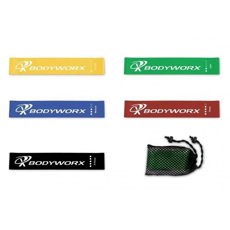 BODYWORX MINI RESISTANCE BAND LOOPS (SET OF 5)