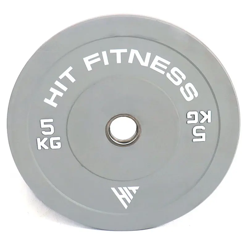 Hit Fitness 5kg Commercial Coloured Rubber Bumper Plate