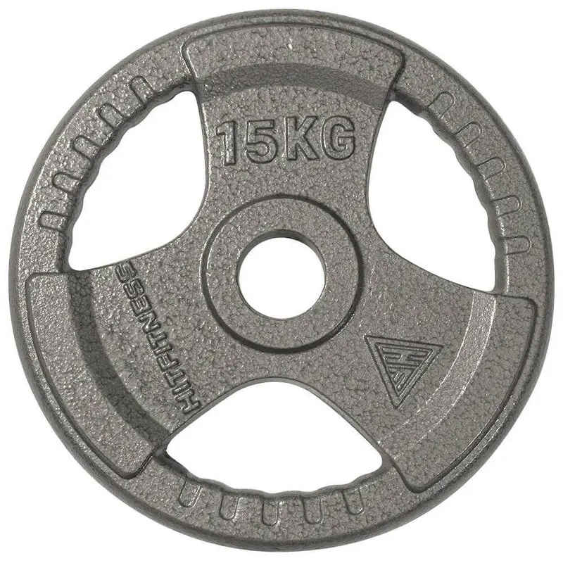 Olympic Cast Iron Tri-Grip Disc | 15kg