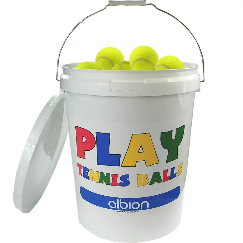 Tuftex Play Yellow Tennis Ball Bucket (96 Balls)