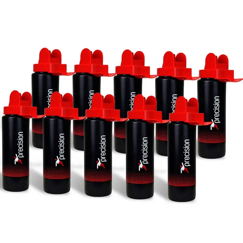 Precision Team Hygiene Water Bottle 10 Pack | Black / Red