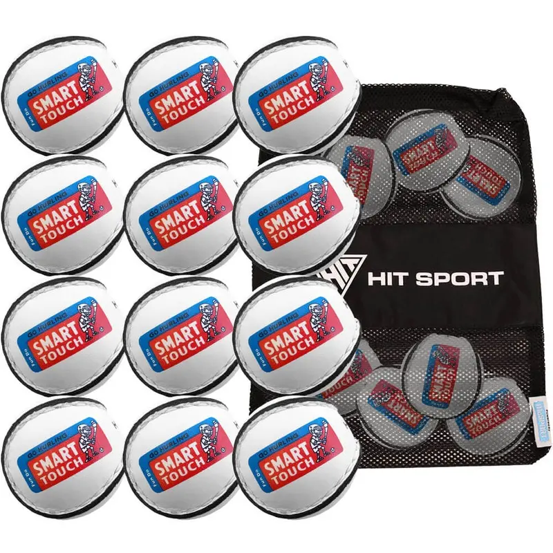Smart Touch Kids Sliotar U12's | 12 Pack + Bag