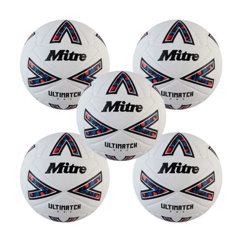 Mitre Ultimatch Football Size 5 | 5 pack