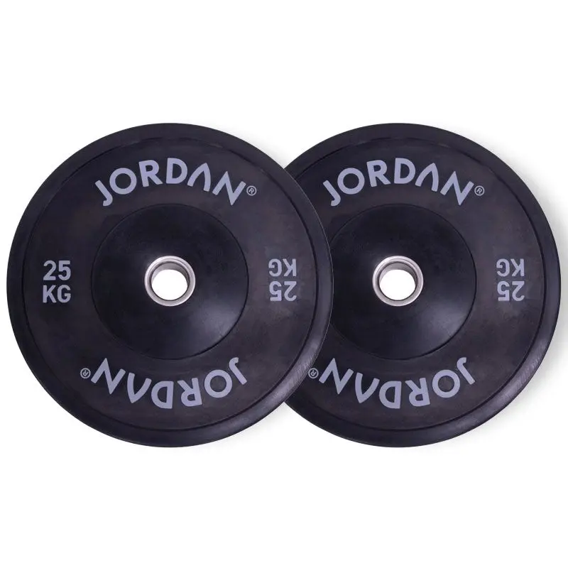 Jordan Fitness Black Bumper Plates 25kg | Bundle