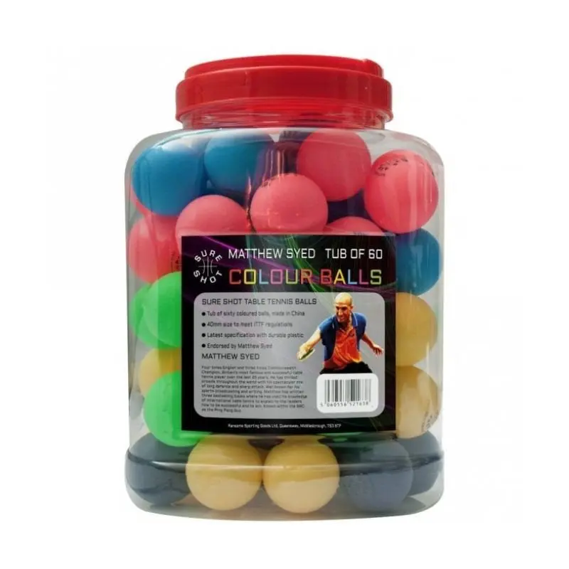 Sure Shot Matthew Syed Barrel of Balls | 60 pack