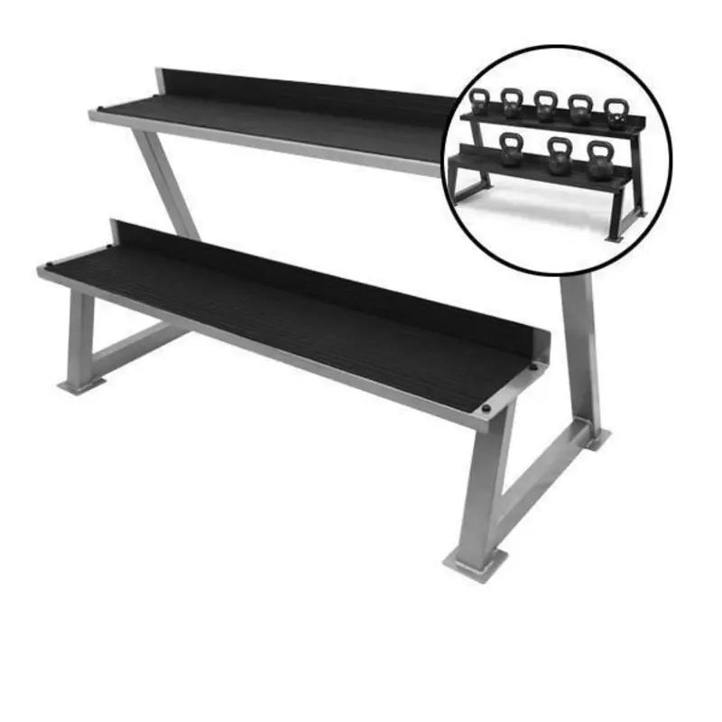 Muscle Motion Commercial 2 Tier Kettlebell Rack