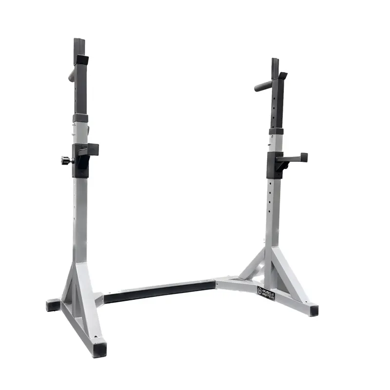Muscle Motion Adjustable Barbell Squat Stands with Dip Handles SST2 (Rating Certified)