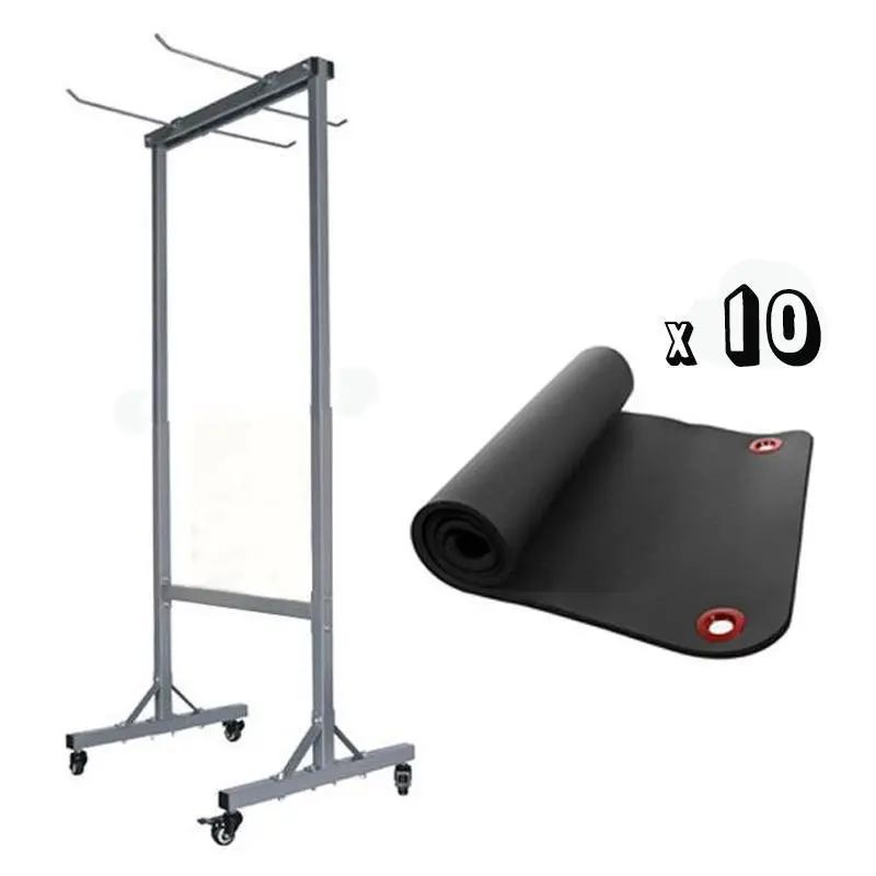 Muscle Motion Storage Rack with 10x Hanging Mats