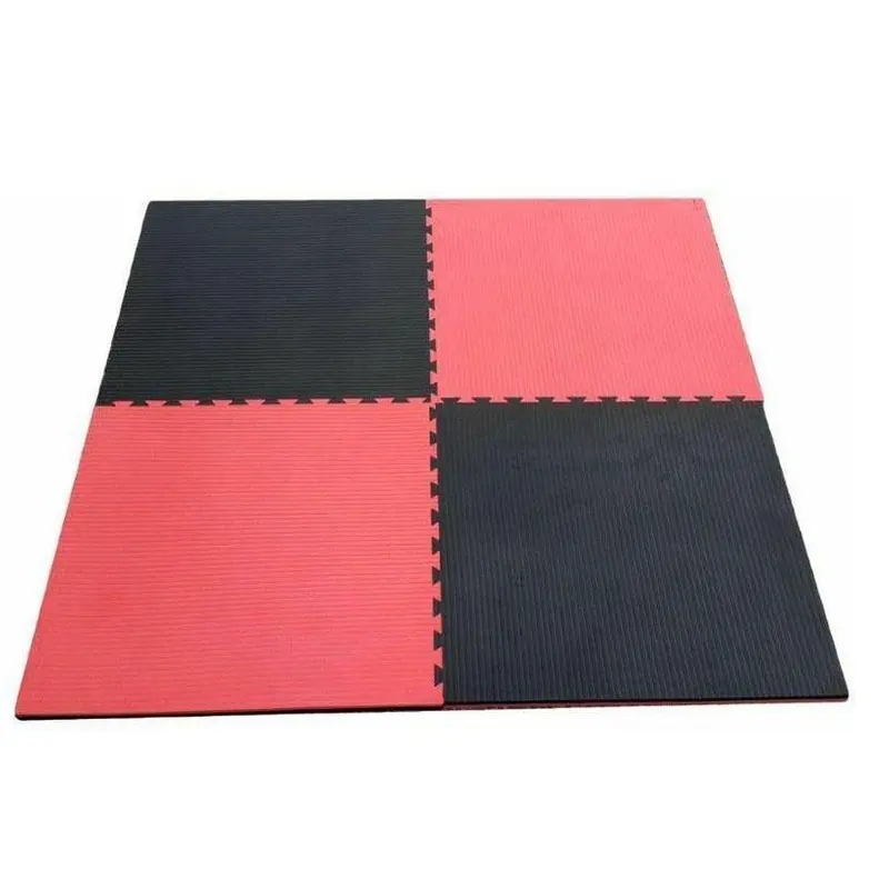 Morgan Tatami Jigsaw Interlocking Floor Mats 3cm Red / Black