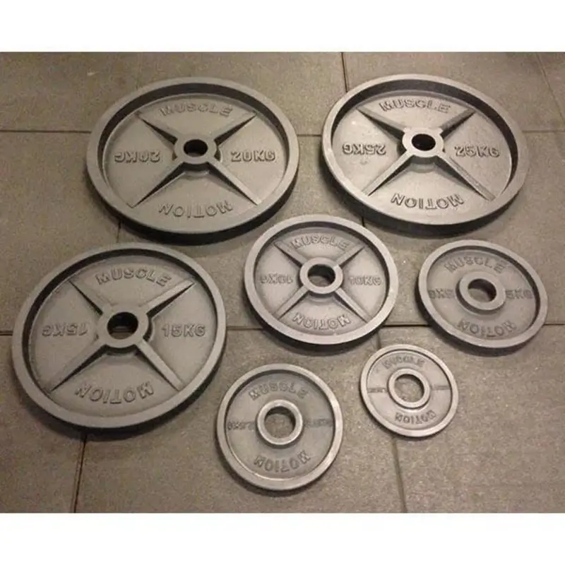 Muscle Motion Cast Iron Machined Olympic Weight Plates