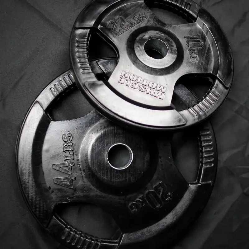 Muscle Motion Rubber Coated Olympic Weight Plates