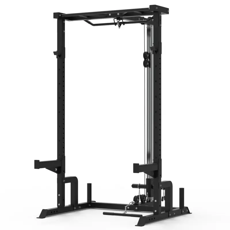 Muscle Motion Valor Modular Half Rack with High Low Pulley