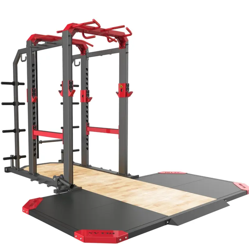 RMC Commercial Elite Power Rack + Weight Lifting Platform - VOLTZ Series