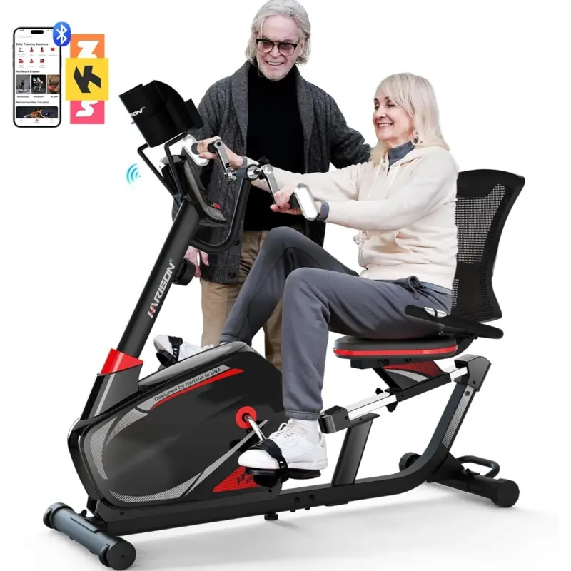 Harison Sharp Series HR-Recumbent Exercise Bike With Arm Exerciser