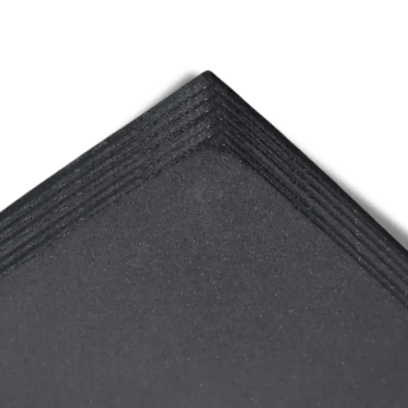 Commercial Rubber Gym Flooring - Black (1000mm x 1000mm x 10mm)