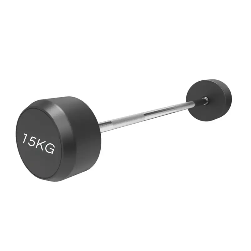 PU Fixed Straight Barbell 15kg