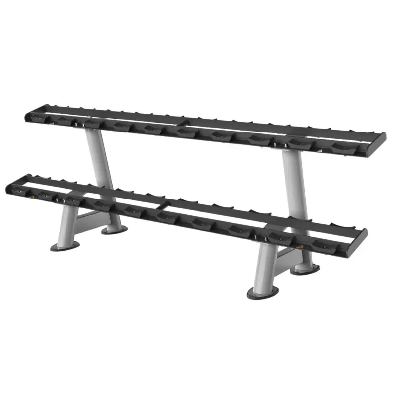 RMC Commercial Dumbbell Rack 2 Tier -10 Pairs - VOLTZ Series