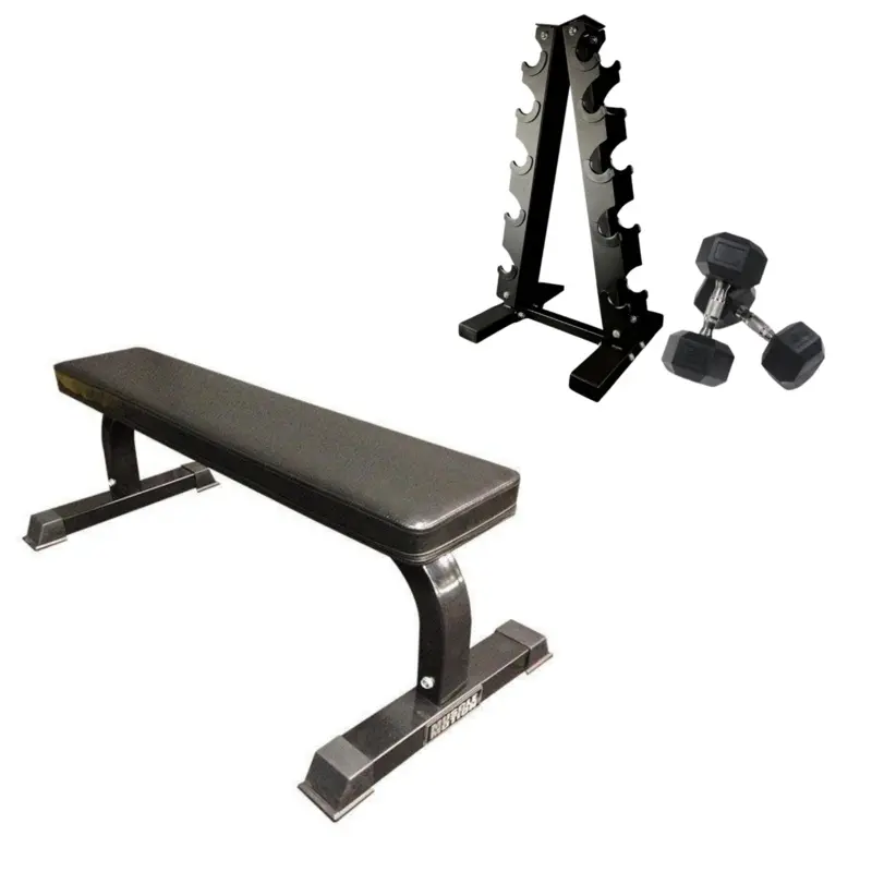Muscle Motion Home Gym Package - Dumbbell & Flat Benches Package 1