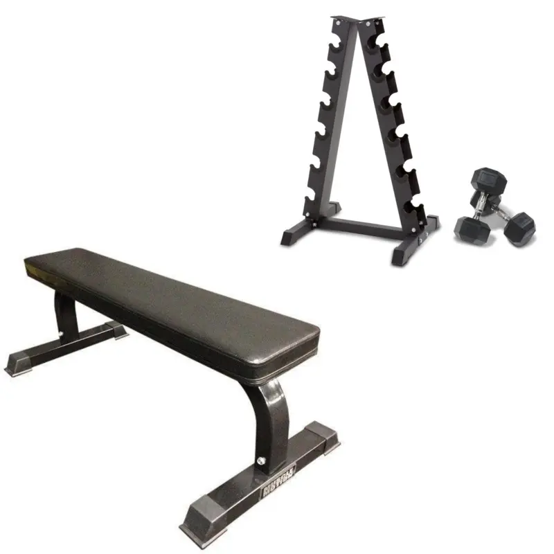 Muscle Motion Home Gym Package- Dumbbell & Flat Benches Package 2