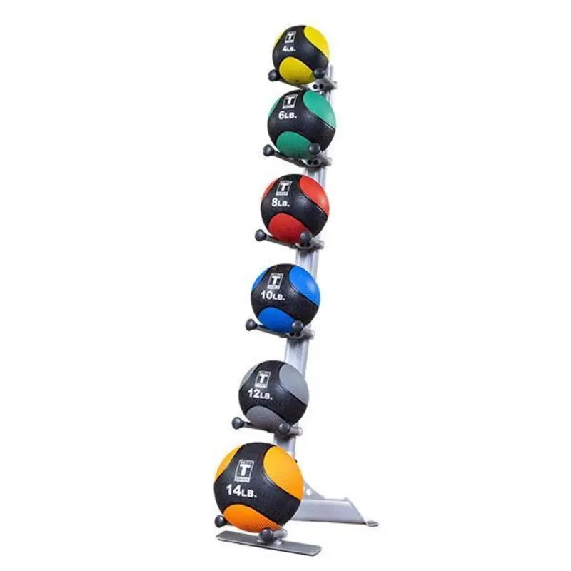 Body-Solid Medicine Ball Package with 6 Balls, Rack