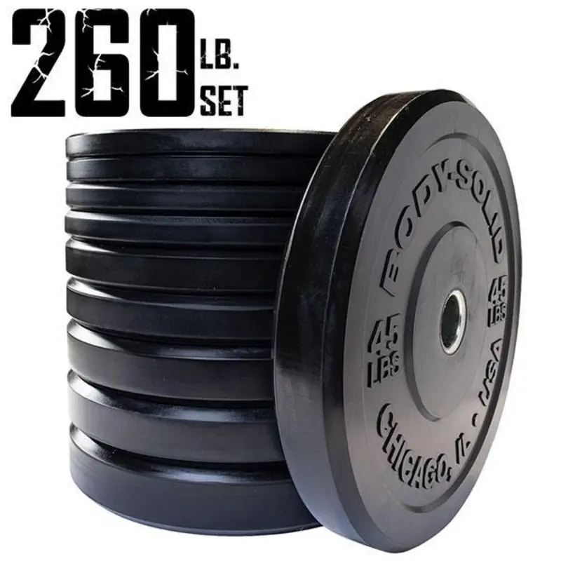 260 lb. Chicago Extreme Bumper Plate Set