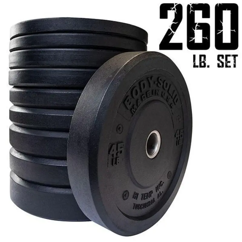 260 lb. Premium Bumper Plate Set