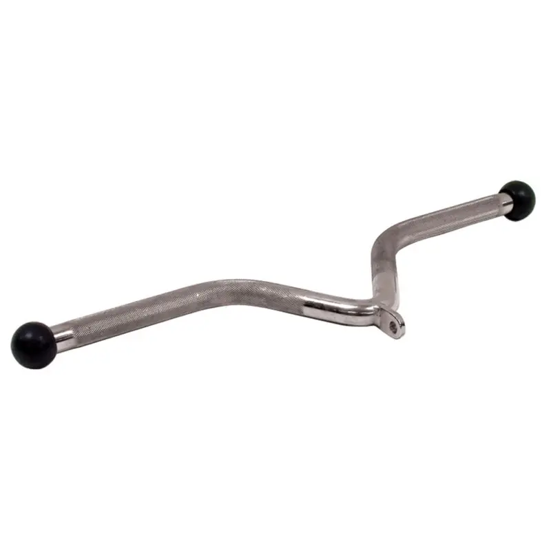 V-Shape Chrome Bar w/ Rubber Ends